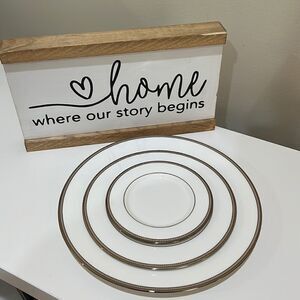 Kate Spadce Snora Knot 3 PC set (Dinner, Salad, Saucer Plates)